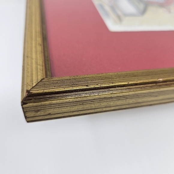 Framed Wall Art Vintage Postcard Girl Cooking Cottagecore Ready To Hang Kitchen - Picture 5 of 8